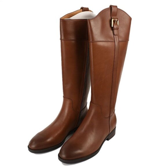 Vionic Womens Brown Leather Phillipa Knee-High Riding Boots Size 8 - Picture 1 of 4